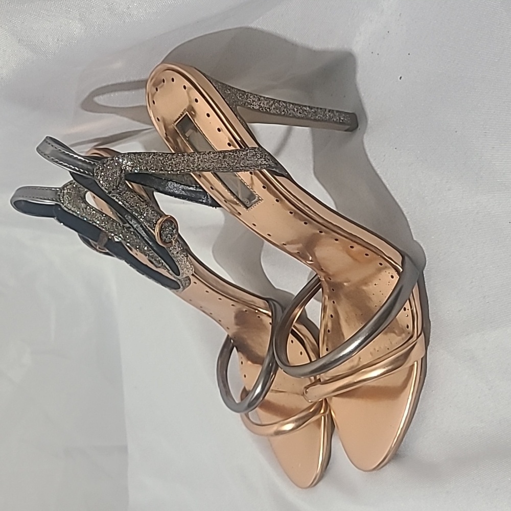 Women's Glittery & Metallic Strappy Heels Size 8.5